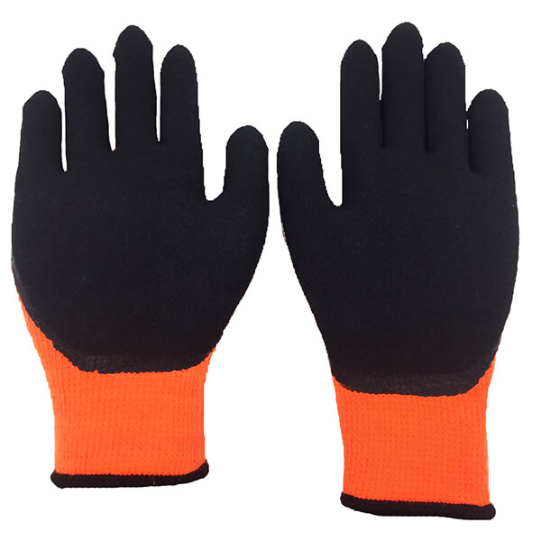 10 Gauge 5 Yarn (21S) Polyester/Cotton Liner Crinkle Latex Coated Work Glove  (HG-L101) - Everprogloves