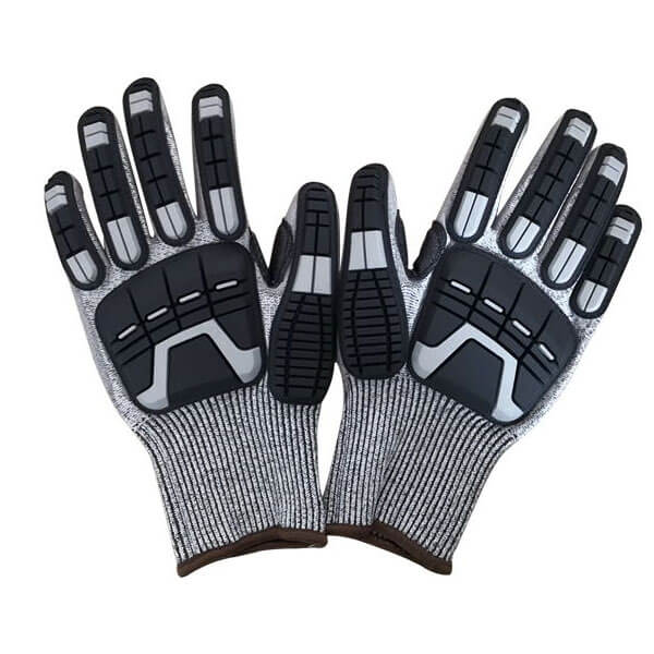 Cut Resistant Gloves Anti Shock Absorbing Mechanics Impact Resistant GMG  TPR Safety Work Gloves Anti Vibration