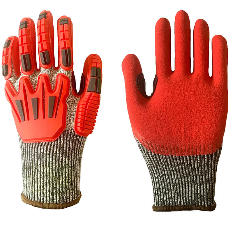 AIGEVTURE Anti Vibration Work Gloves Men,TPR Impact Protection
