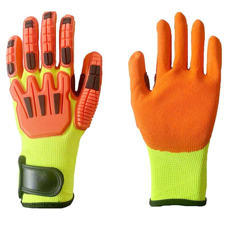 Rubber Anti Vibration Work Gloves Shock Proof Special Gloves for Impact  Drills